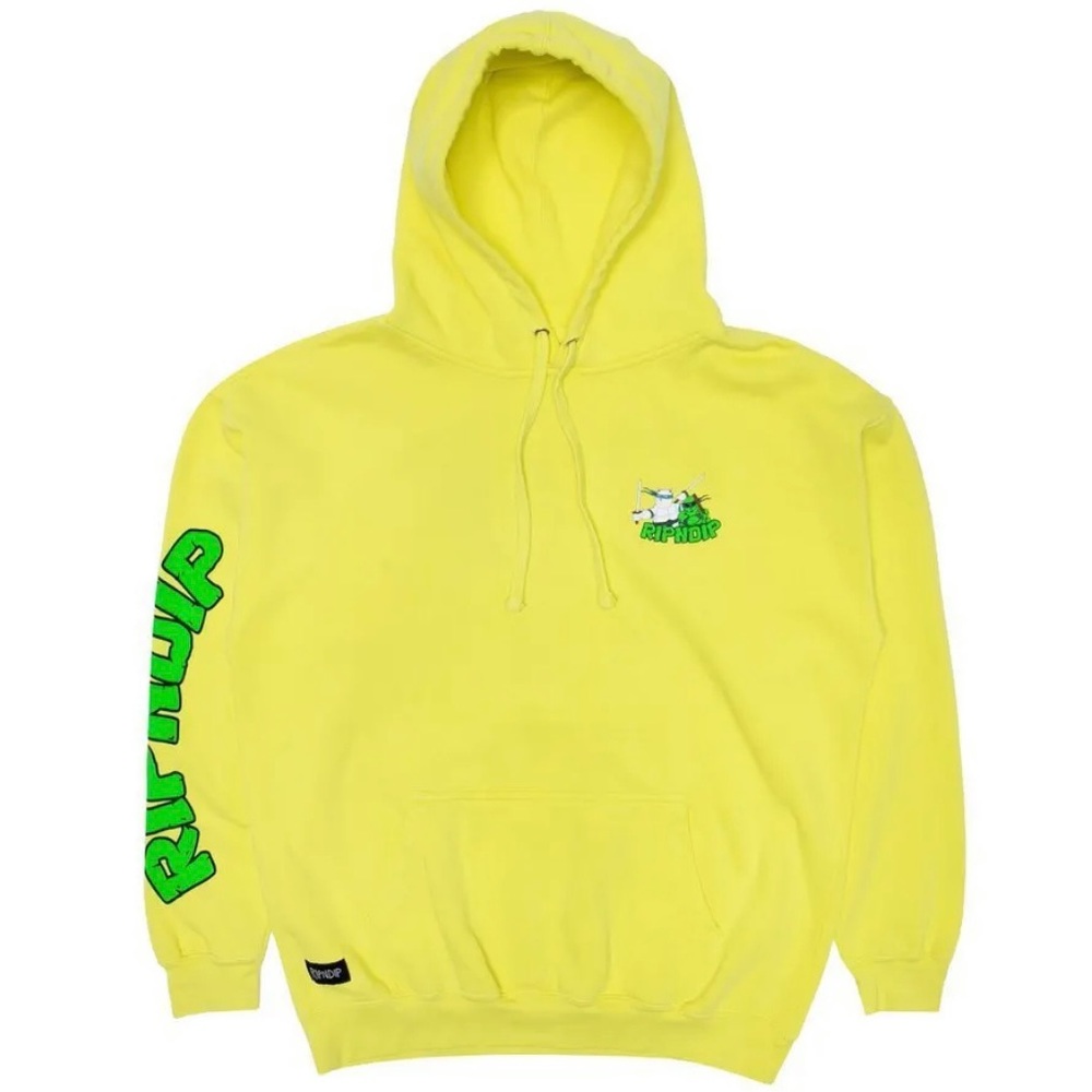 NWT Ripndip Teenage Mutant Hoodie - Neon Green Size XL SOLD OUT! HTF - Picture 3 of 5